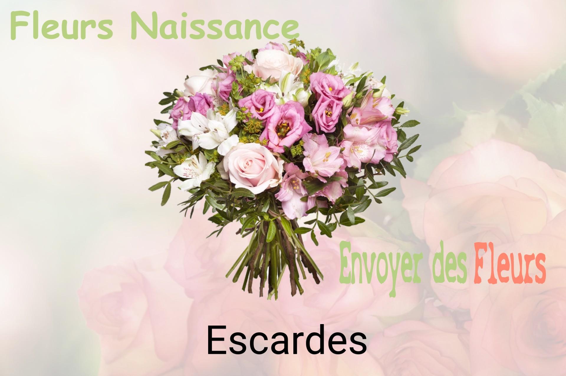 Bouquet de fleurs de naissance livré à Escardes